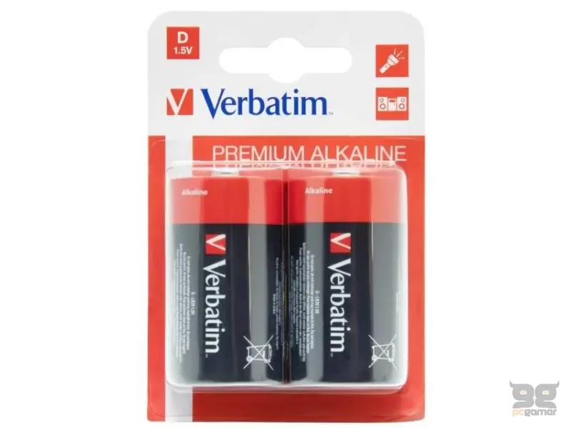 VERBATIM Baterije D LR20 1.5V 49923-46 2kom 