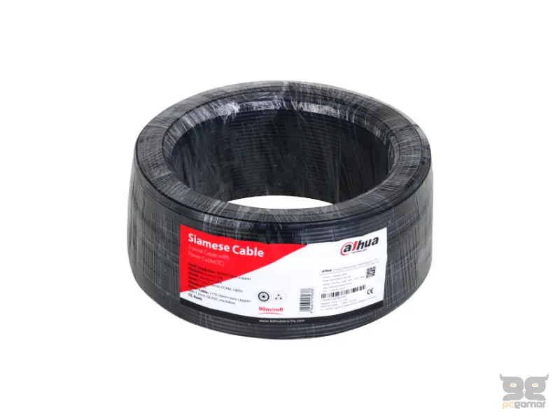 DAHUA PFM941I-RG59N/21-100 Koaksijalni kabl sa naponskim kablom crni 100m 