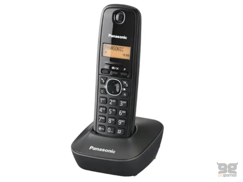 PANASONIC Fiksni telefon DECT KX-TG1612FXH crni