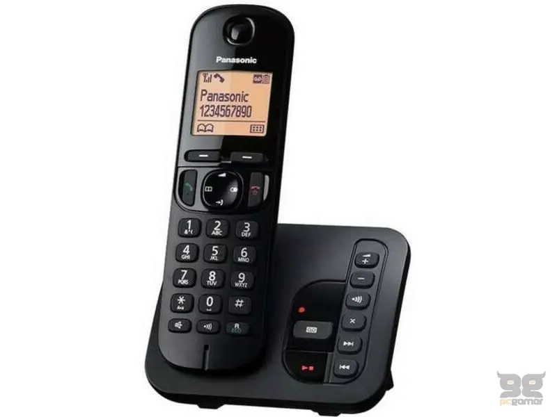 PANASONIC Bežični telefon KX-TGC220FXB Crni sa sekretaricom