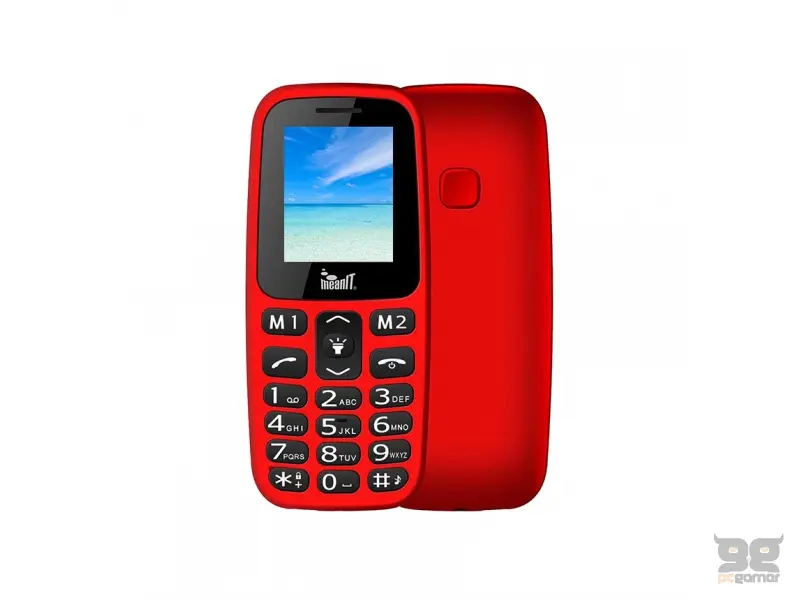 MeanIT Mobilni telefon VETERAN I- crveni