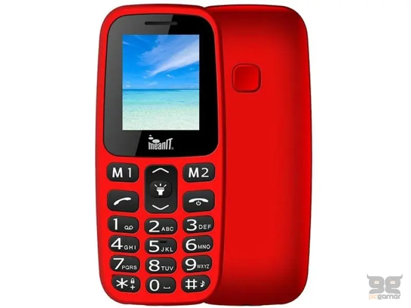 MeanIT Mobilni telefon VETERAN I- crveni