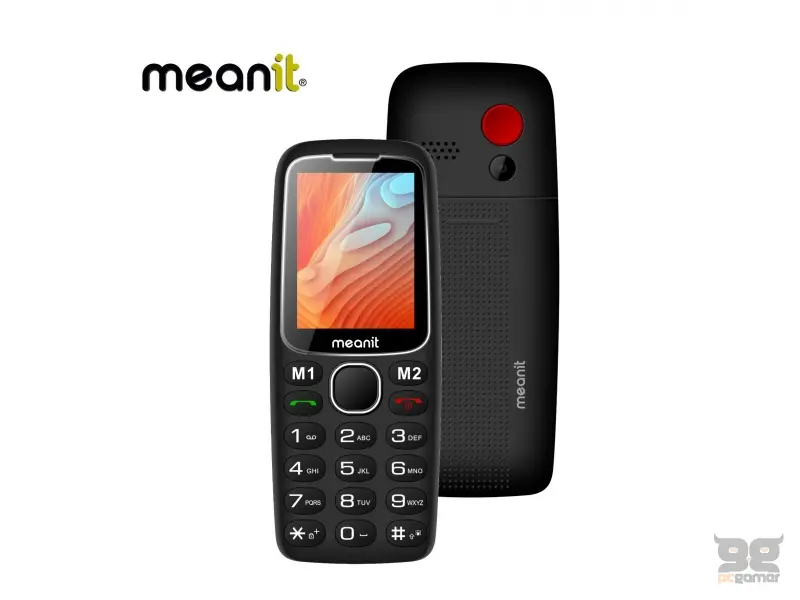 MeanIT MOBILNI TELEFON SENIOR 10 PLUS -CRNI