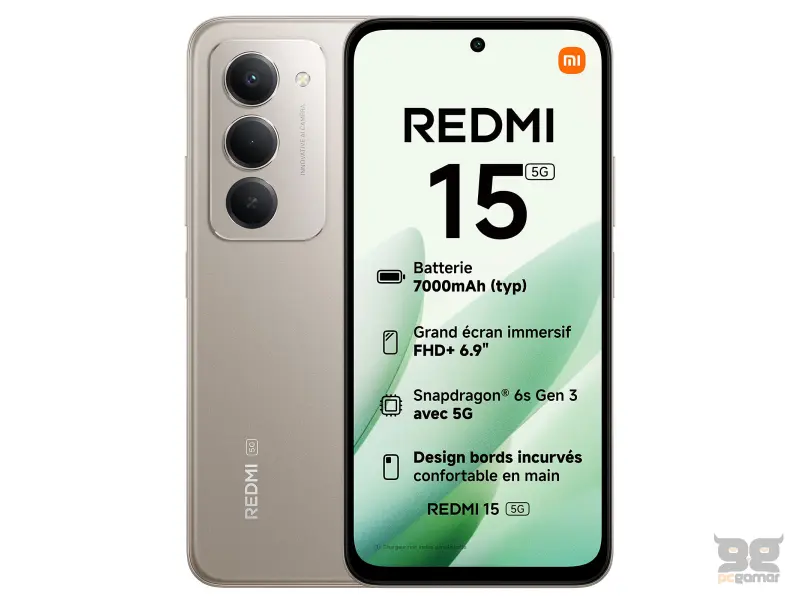 XIAOMI Redmi 15 5G 4GB/128GB, sivi