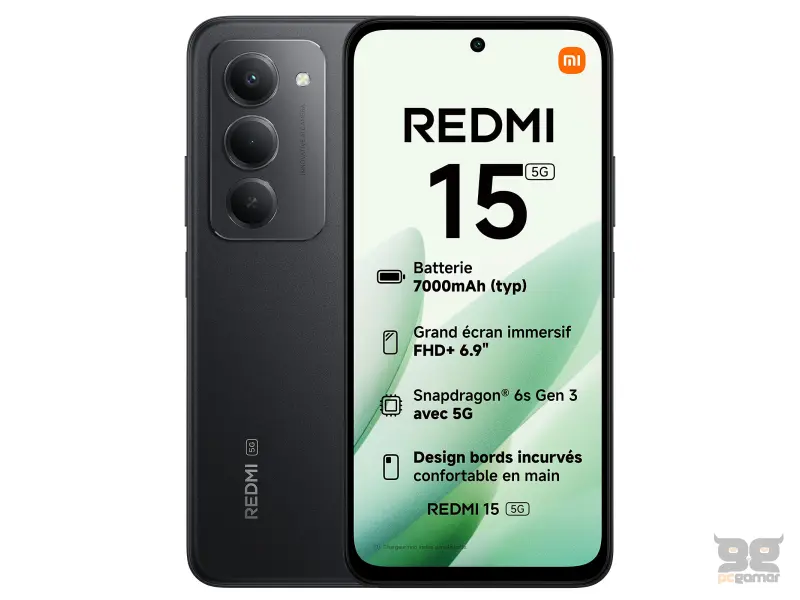XIAOMI Redmi 15 5G 4GB/128GB, crni