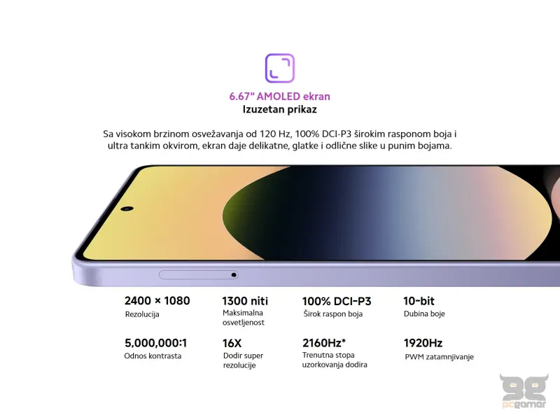 REDMI NOTE 14S - 8+256GB PURPLE