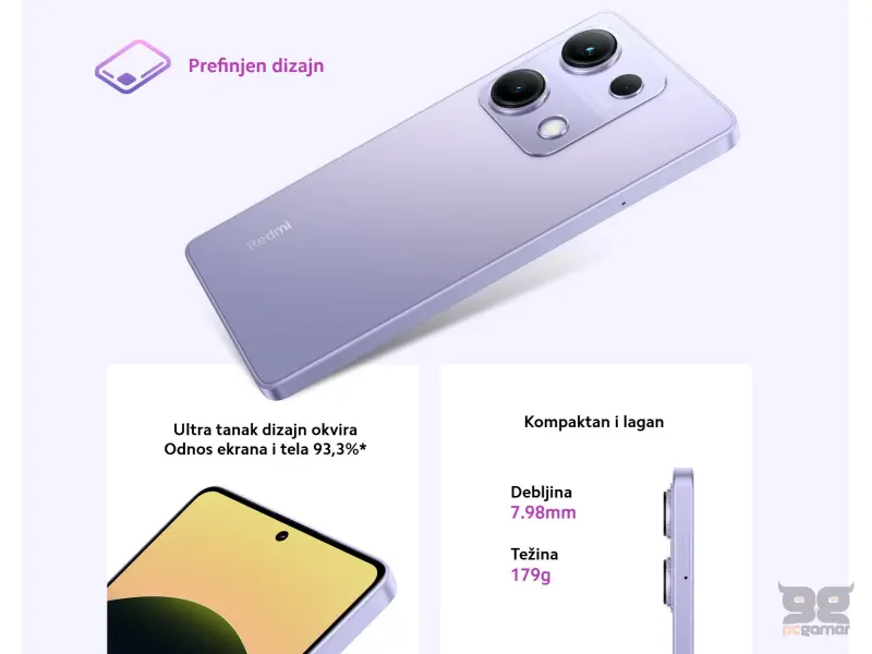REDMI NOTE 14S - 8+256GB PURPLE