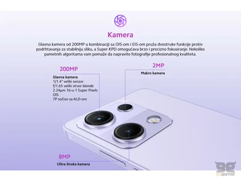 REDMI NOTE 14S - 8+256GB PURPLE