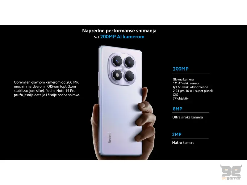 REDMI NOTE 14 PRO - 8+256GB BLACK