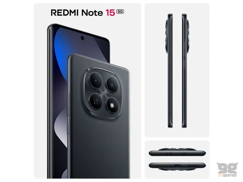 Xiaomi Redmi Note 15 5G 6GB/128GB, crna