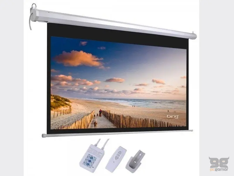 Lexin Platno za projektor LEXIN EH9696M zidno elektricno 1:1, 244x244, ZIDNO ELEKTRIČNO (SA DALJINSKIM UPRAVLJAČEM), MAT BELA