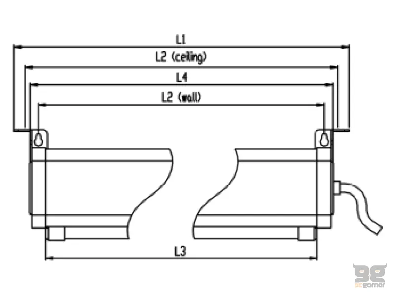 VEGA EL S 200 električno platno sa daljinskim upravljačem 