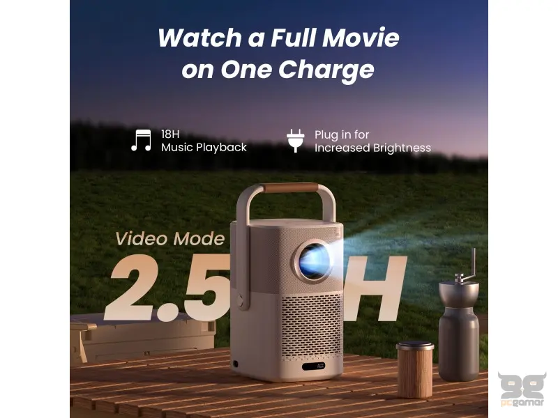 Yaber Projektor T2 Plus Project Anywhere w/battery