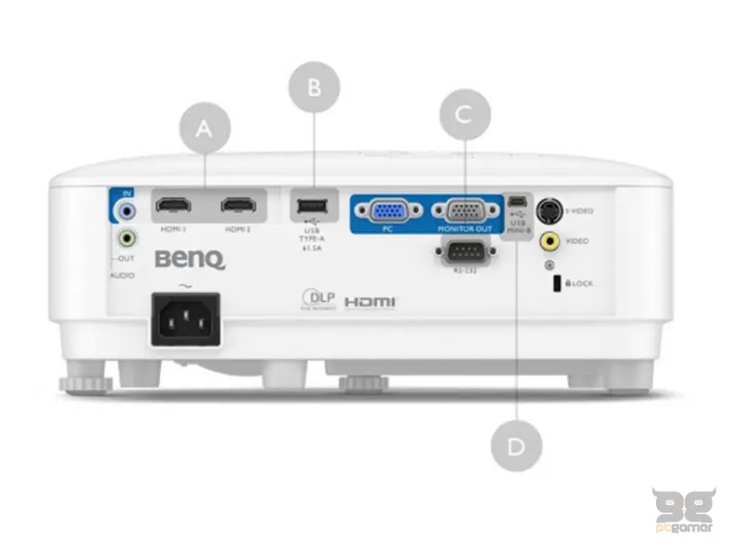 BENQ MX560 prenosivi Lamp WUXGA 4000 ANSI lumena 20000:1 projektor 
