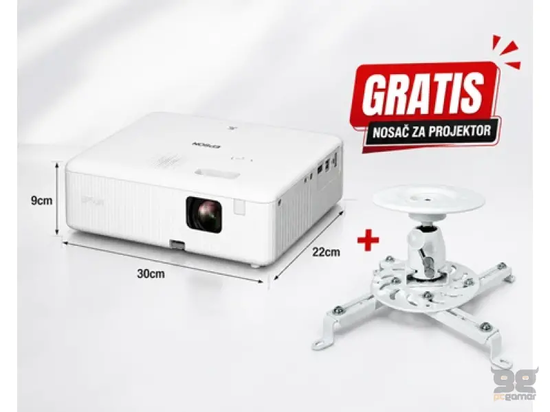 CO-W01, Projector, WXGA, 3LCD, 3000 lumen, 5W speaker, HDMI, USB
