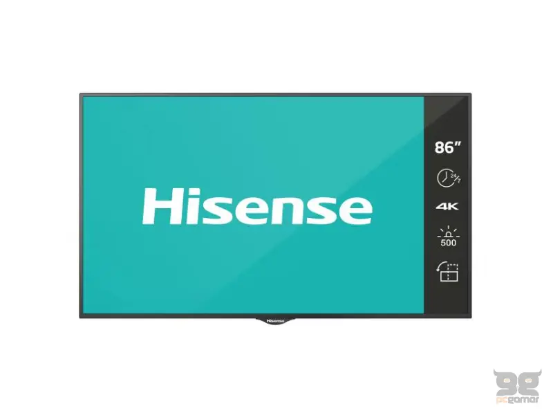 HISENSE 86 inča 86BM66AE 4K UHD 500 nita Digital Signage Display - 24/7 Operation 