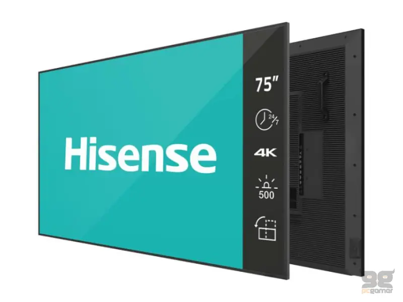HISENSE 75 inča 75DM66D 4K UHD 500 nita Digital Signage Display - 24/7 Operation 