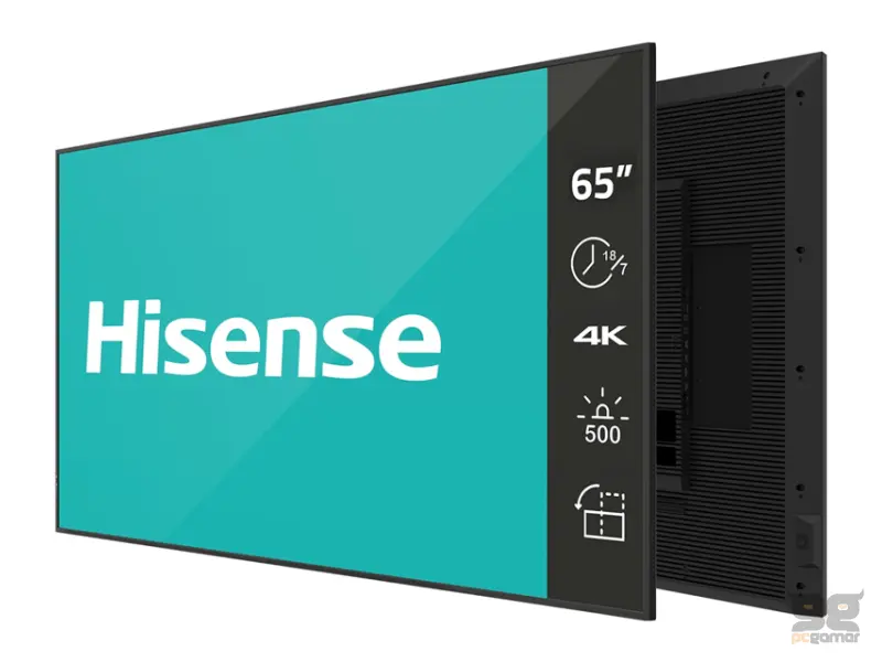 HISENSE 65 inča 65GM50D 4K UHD 500 nita Digital Signage Display - 18/7 Operation 