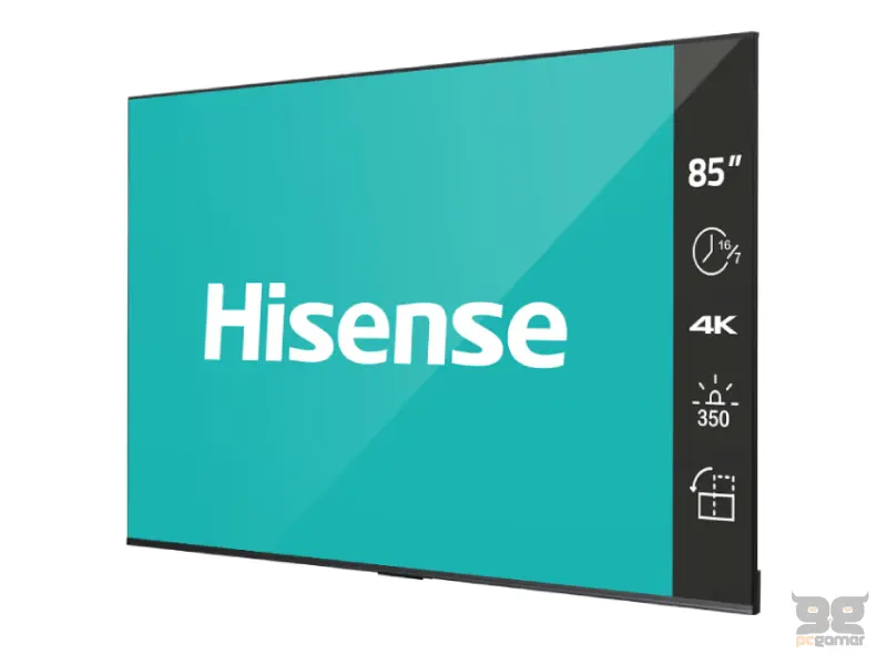 HISENSE 85 inča 85DP30FE 4K UHD 350 nita Digital Signage Display - 16/7 Operation 