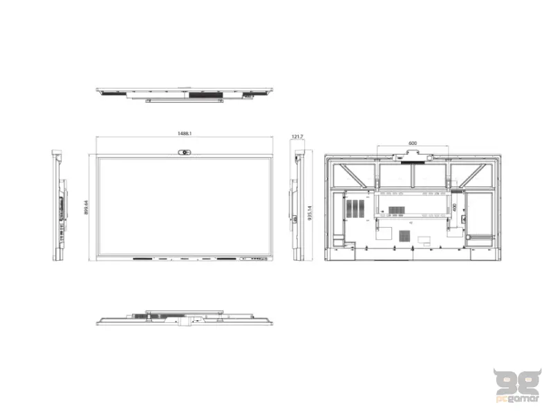 HISENSE 65 inča 65WM6FE 4K UHD LED 400 nita Interactive Display sa kamerom 