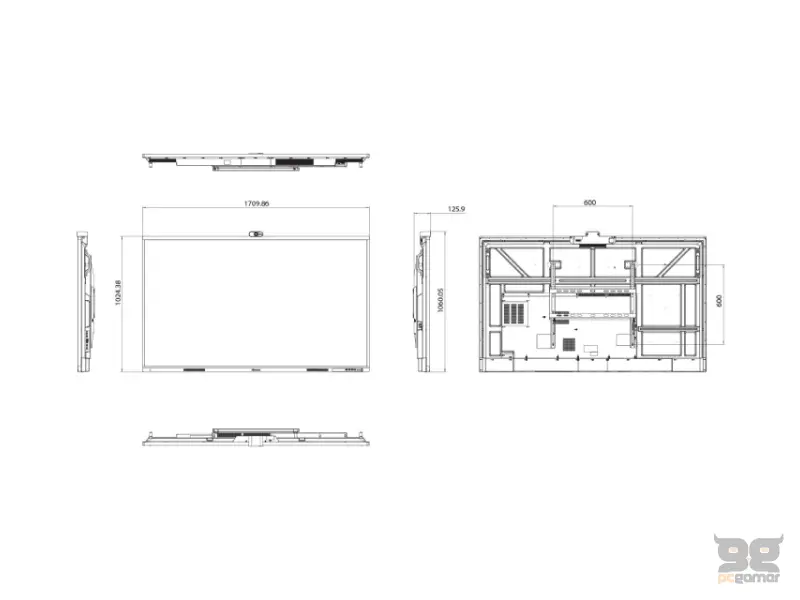HISENSE 75 inča 75WM6FE 4K UHD LED 400 nita Interactive Display sa kamerom 