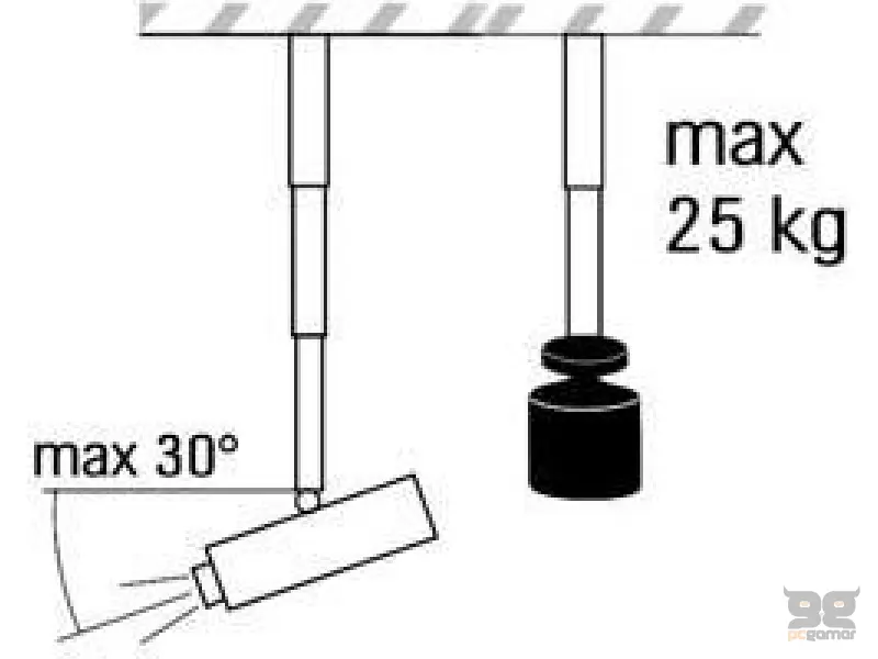 VEGA CM 25-1170 univerzalni plafonski nosač za projektor 