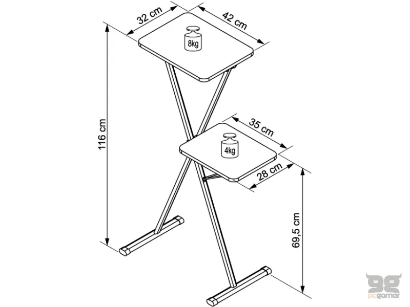 VEGA AVX 12 B stalak za projektor 