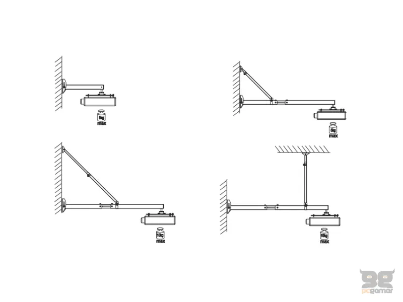 VEGA WMC 39-140 zidni nosač za Short Throw projektor 