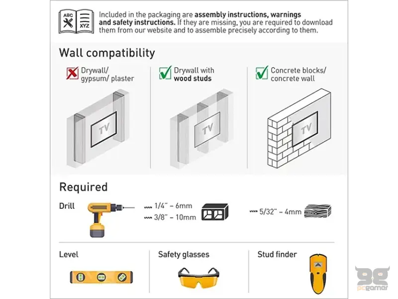 BARKAN E202+.B LCD TV zidni nosač do 43 inča 