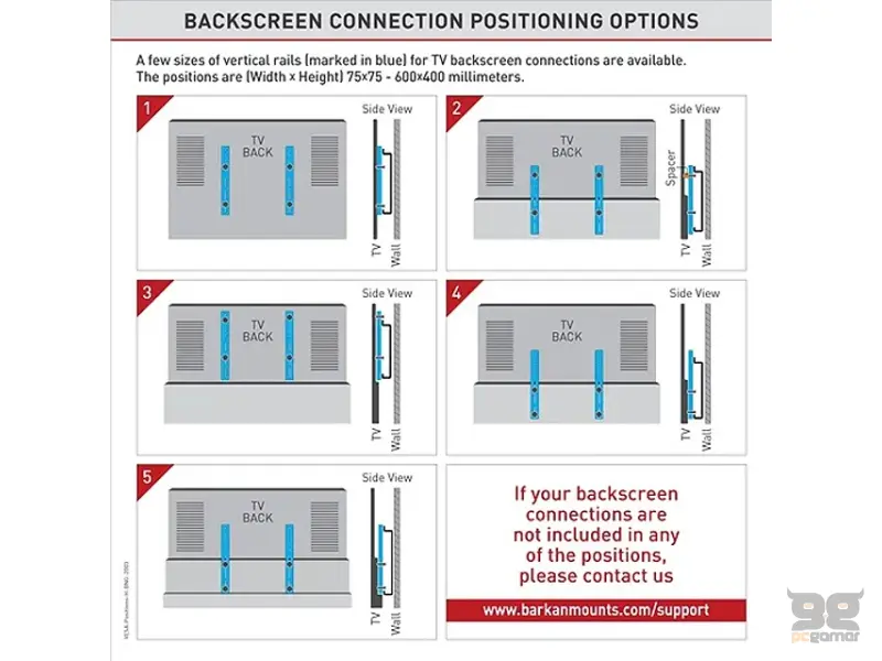 BARKAN E202+.B LCD TV zidni nosač do 43 inča 