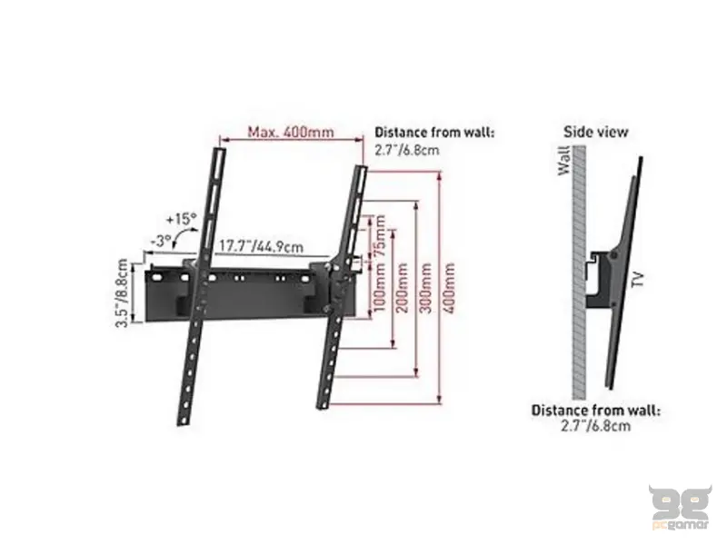 BARKAN E314 LCD TV zidni nosač od 13 do 65 inča 