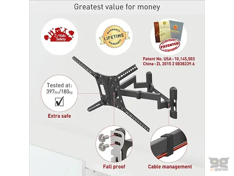 BARKAN BM464 LCD TV zglobni zidni nosač od 13 do 90 inča 