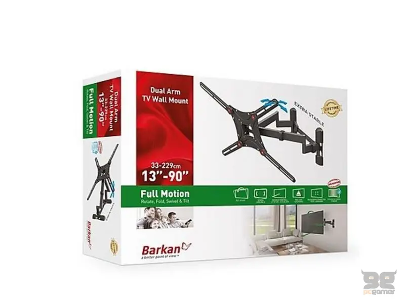 BARKAN BM464 LCD TV zglobni zidni nosač od 13 do 90 inča 