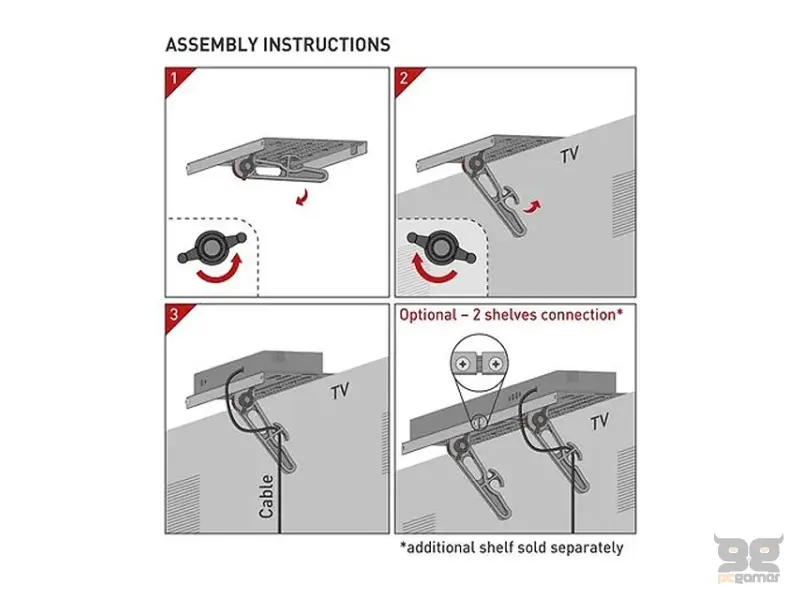 BARKAN E812 polica za TV 