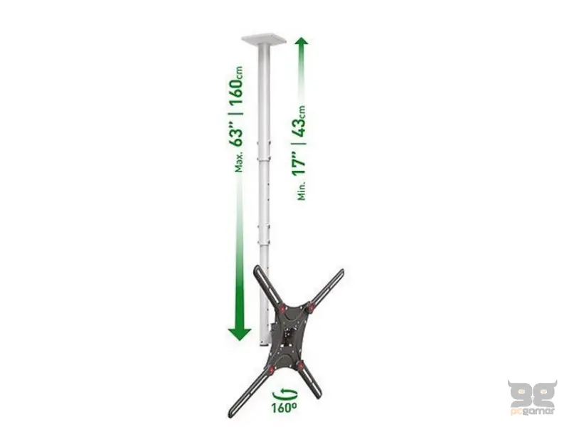 BARKAN 4500L LCD TV zglobni plafonski nosač do 86 inča 