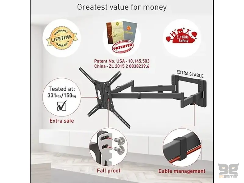 BARKAN BM464XL LCD TV zglobni zidni nosač od 13 do 86 inča 