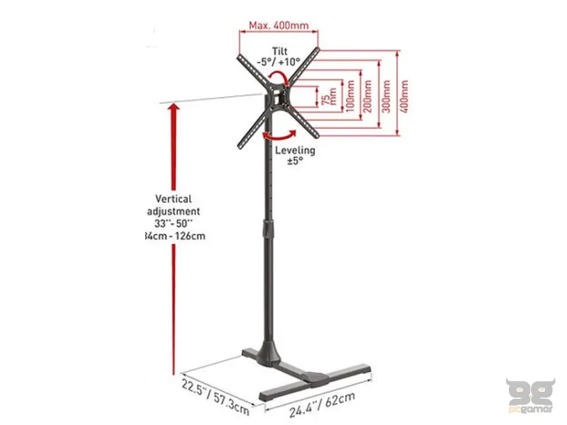BARKAN FS310T LCD TV podni nosač od 13 do 65 inča 