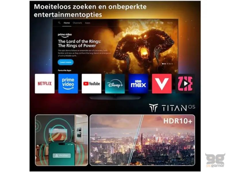 PHILIPS LED TV 65PUS7000/12, 4K, TITAN, CRNI