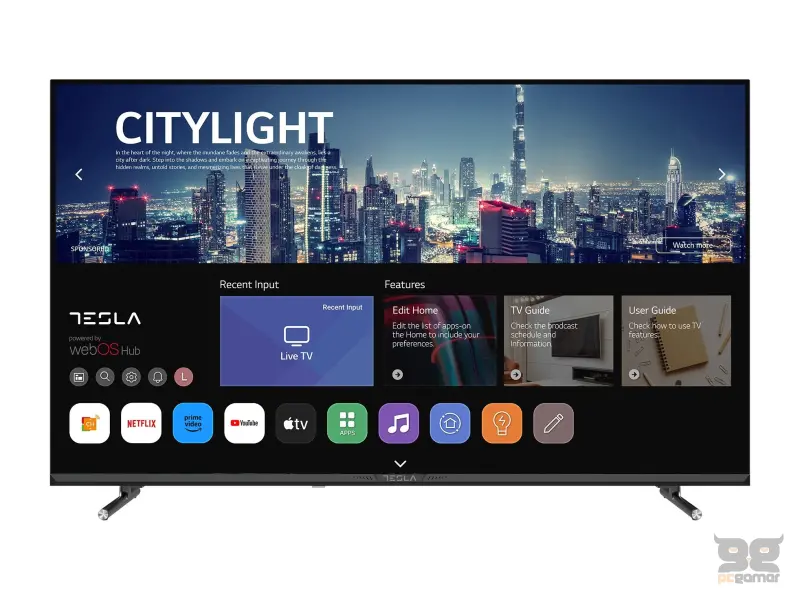 Tesla 43E645BFW LED TV 43" full HD, WebOS smart, ThinQ AI, AirPlay, Miracast, DVB-T2/C/S2