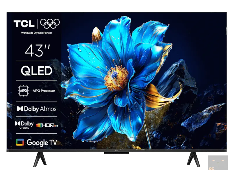 TCL 43P7K QLED TV 43" ultra HD, Google TV smart, AiPQ processor, Dolby Atmos,slim dizajn(bez okvira)