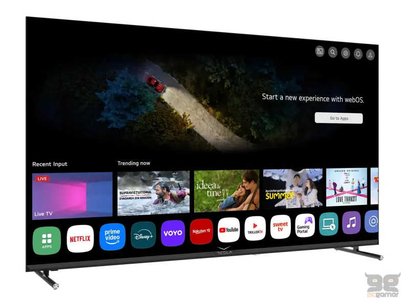 Tesla 50E655BUW LED TV 50" ultra HD, WebOS smart, Magic remote, ThinQ AI, DVB-T2/C/S2