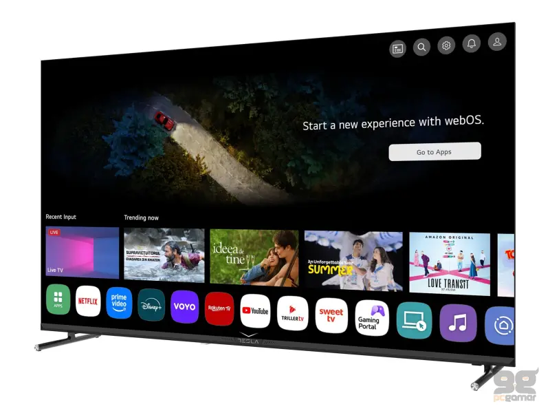 Tesla 50E655BUW LED TV 50" ultra HD, WebOS smart, Magic remote, ThinQ AI, DVB-T2/C/S2