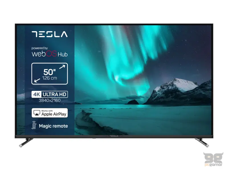 Tesla 50E655BUW LED TV 50" ultra HD, WebOS smart, Magic remote, ThinQ AI, DVB-T2/C/S2