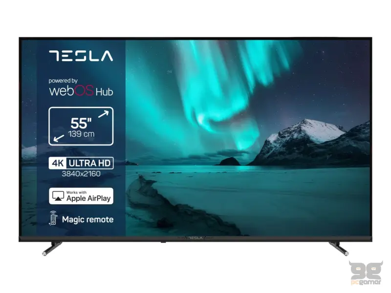 Tesla 55E655BUW LED TV 55" ultra HD, WebOS smart, Magic remote, ThinQ AI, DVB-T2/C/S2