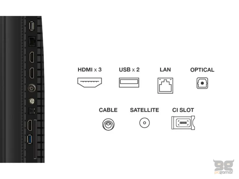 TCL 55P7K QLED TV 55" ultra HD, Google TV smart, AiPQ processor, Dolby Atmos,slim dizajn(bez okvira)