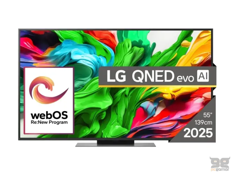 LG 55QNED86A3A QNED mini LED TV 55" ultra HD, WebOS 25 smart, Alpha 8 AI CPU Gen2, magic remote