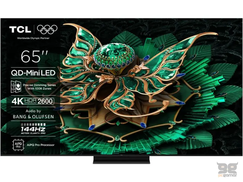 TCL 65C7K  QD-mini LED TV 65", Google TV OS, refresh rate 120Hz, Bang&Olufsen audio
