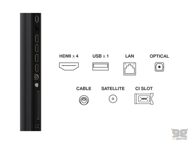 TCL 65C7K  QD-mini LED TV 65", Google TV OS, refresh rate 120Hz, Bang&Olufsen audio