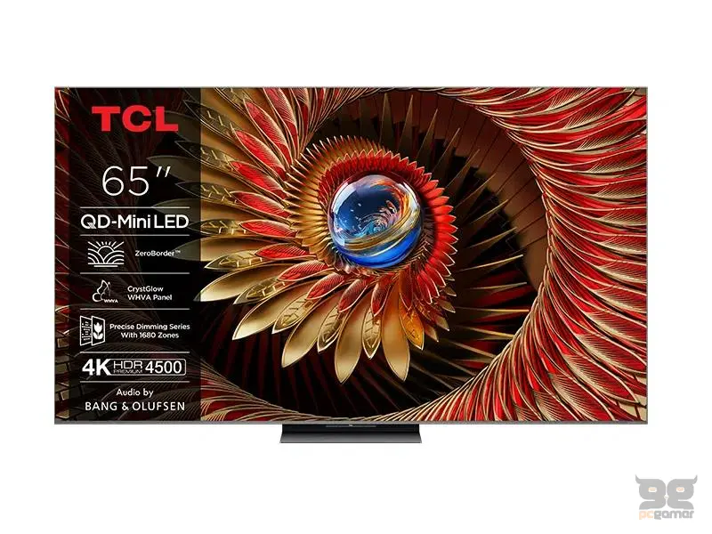 TCL 65C8K QD-mini LED TV 65", Google TV OS, refresh rate 144Hz, Bang&Olufsen audio, ZeroBorder