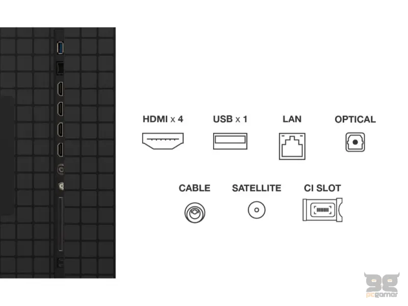 TCL 65C8K QD-mini LED TV 65", Google TV OS, refresh rate 144Hz, Bang&Olufsen audio, ZeroBorder